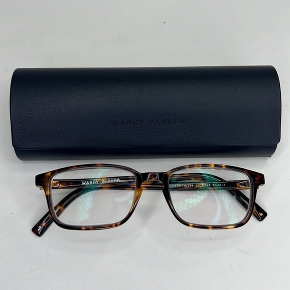 WARBY PARKER Men’s Hardy Rootbeer Glasses & Hard Case M294 51-18-145 - Picture 1 of 11